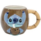 Disney Skodelica 325 ml 3D Stitch z učinkom kokosovega oreha iz zbirke Coconut, Rjava, (5000071319) Cene