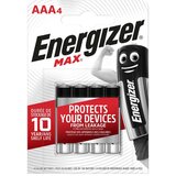 Energizer Baterija Max Micro AAA (Micro AAA, 1,5 V, 4 kos) | Shoptok.si
