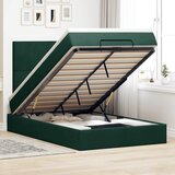  Okvir za krevet s madracima tamnozeleni 120x190 cm baršunasti | shoptok.hr