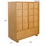 Zuiver Omarica iz masivnega jesena v naravni barvi 100x120x45 cm Raster – | Shoptok.si