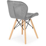 Modern Home Set od 4 baršunaste stolice za blagovaonicu i dnevni boravak - sive | shoptok.hr