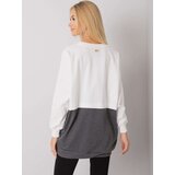 RUE PARIS Sweatshirt-RV-BL-7197.89P-white-grey | Shoptok.si