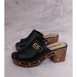 D/CEO Black sandals on a block heel Millo | Shoptok.si