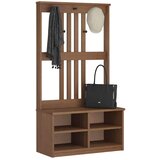 vidaXL Drvo za dvoranu SANDENS 87x40x159,5 cm puno drvo bor | shoptok.hr