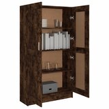 Ormarić za knjige boja dimljenog hrasta 82,5x30,5x150 cm drveni | Eponuda.com