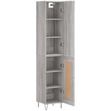 vidaXL Visoka komoda siva sonome 34 5x34x180 cm od konstruiranog drva | shoptok.hr