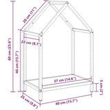  stojalo za drva olivno zelena 40x25x60 cm hladno valjano jeklo | Shoptok.si
