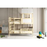 Molarem Home Drveni dječji krevet na kat Erik House - 190x90 cm - svijetlo drvo | shoptok.hr
