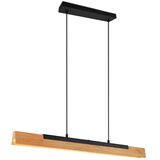  Mat črna LED viseča svetilka z lesenim senčilom Kerala – | Shoptok.si