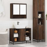 vidaXL 2-dijelni set kupaonskog namještaja boja smeđeg hrasta drveni | shoptok.hr