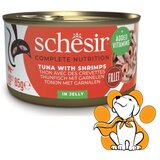 Schesir Cat Tuna & Shrimps in Jelly 85g, Fileti Tune Sa Škampima U Želeu | ePonuda.com