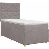  Boxspring krevet s madracem Sivosmeđa 100 x 200 cm Tkanina | shoptok.hr