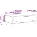  S pohranom s vratima Staro drvo 103.5 x 60 x 35 cm Konstruirano drvo | shoptok.hr