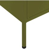 vidaXL Omara za shranjevanje olivno zelena 80x35x101,5 cm jeklo | Shoptok.si