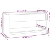  Stolić za kavu boja betona 102x50 5x52 5 cm konstruirano drvo | shoptok.hr