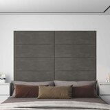  Zidna uzglavlja 12 pcs Tamno siva 90 x 30 cm Baršun - Tamno siva 90 x 30 cm Pravokutno | shoptok.hr