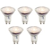 LUEDD Set van 5 GU10 50mm dimbare LED lampen helder 4.9W 430 lm 2700K | Shoptok.si