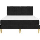  Okvir kreveta s madracem s uzglavljem Crna 120 x 190 cm tkanina | shoptok.hr