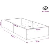  Okvir za podesivu bazu kreveta Betonska siva 80 x 200 cm - Betonska siva 80 x 200 cm Samo okvir kreveta | shoptok.hr