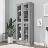  Vitrina boja sivog hrasta sonome 82,5 x 30,5 x 185 cm drvena | Eponuda.com