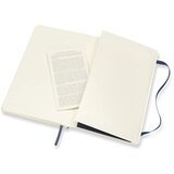 Moleskine Beležnica LG mehke platnice, saphirno modra – črte | Shoptok.si