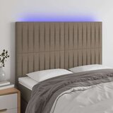  Posteljno vzglavje taupe 144x5x118/128 cm blago, (20933553) | Shoptok.si