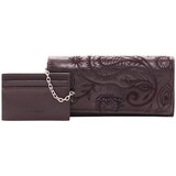 Desigual ženski veliki novčanik s držačem kartica bordo | shoptok.hr