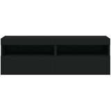 vidaXL Zidni TV ormarići s LED svjetlima 2 kom crni 60x30x40 cm | shoptok.hr