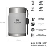 Stanley The Legendary Food Jar + Spork kutija za užinu s vilicom Ash 400 ml | shoptok.hr