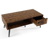 Costway Miza za kavo s predalom Miza za dnevno sobo Rustikalna rjava, (5000075580) Cene