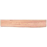  Stenska polica svetlo rjava 60x10x6 cm trdna hrastovi | Shoptok.si