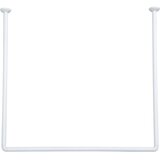 Tendance kutni držač zavjese za kadu 80-80-80cm, aluminij, bijeli Cijene