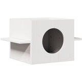 vidaXL Kuća za mačke bijela 51x35x30 cm od masivne borovine u