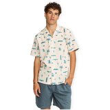 Revolution Srajce s kratkimi rokavi Cuban Shirt 3250 - Off White Večbarvna Cene