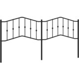 vidaXL Kovinsko posteljno vzglavje črno 200 cm, (21142792) Cene