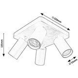 Rabalux spot lampa yorli, 4xGU10, bela | Eponuda.com