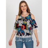 Factory Price Blouse-AT-BZ-2601.67-navy blue | shoptok.hr
