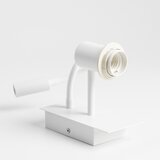  Brilagi - LED zidna svetiljka NUBILA 1xE27/25W/230V + LED/3W bela/siva | Eponuda.com