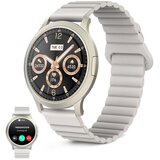 Ksix smartwatch Core3, AMOLED 1.32", 5 dana bat., IP67, mag. silik. remen, bež | shoptok.hr