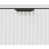 vidaXL Strani šal s predalom Bela z visokim sijajem 89.5 x 33 x 82 cm | Shoptok.si