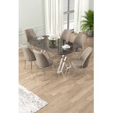 Hanah home Set Trpezarijski sto i 6 stolica Lai, bež | Eponuda.ba