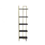Hanah home alice - black, gold blackgold bookshelf | ePonuda.com