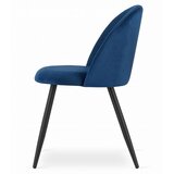  BELLO stolica - tamnoplavi baršun / crne noge x 2 | shoptok.hr