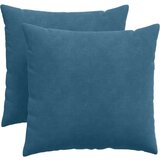 vidaXL Blazine za kavč 2 pcs Modra 50 x 50 cm Žametna tkanina | Shoptok.si