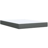 vidaXL Krevet s oprugama i madracem tamnosivi 140x190 cm od tkanine | shoptok.hr