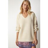 Happiness İstanbul Sweater - Beige - Oversize cene