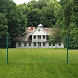  Ograda od žičane mreže sa stupovima čelična 25 x 0,75 m zelena | shoptok.hr