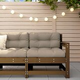 vidaXL Kutna sofa smeđa boja meda od masivne borovine Cijene