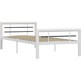  Okvir za krevet bijelo-crni metalni 100 x 200 cm | Eponuda.ba