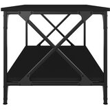  Stolić za kavu crni 100x50x45 cm konstruirano drvo i željezo | Shoptok.si